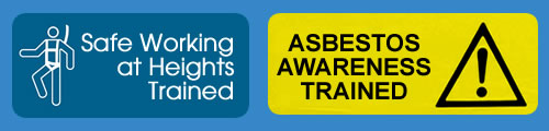 safe working at heights and asbestos awareness trained